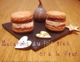 Macarons au foie gras et à la figue