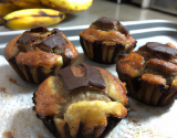 Muffins à la banane au cœur de Nutella faciles