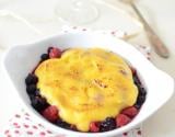 Gratin fruits rouges, sabayon au champagne