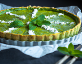 Tarte menthe chèvre