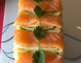 Mille-feuille de saumon