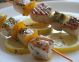 Brochette de poissons au citron