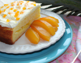 Gâteau au yaourt ananas et purée d'abricot