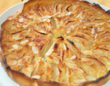 Tarte aux pommes normande et sa crème aux amandes