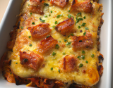 Gratin de saumon et chorizo