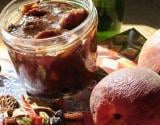 Confiture de pêches jaunes aux saveurs marocaines