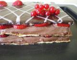 Mille feuilles fraises chocolat