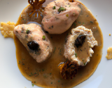 Quenelles de dinde au vadouvan et sa sauces au morilles