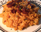 risotto de pâtes au chorizo