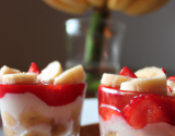 Verrines fraises / bananes