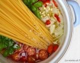 One pot pasta : linguines aux tomates cerise et basilic