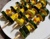 Brochettes de courgettes