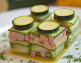 Terrine  de courgettes au saumon