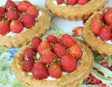 Tartelettes aux fraises et mascarpone au citron vert