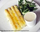 Asperges blanches des Landes au comté et roquette