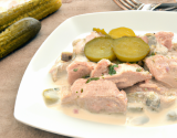 Blanquette de veau aux cornichons