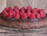 Fondant au chocolat noir et aux framboises