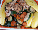 Tajine au poulet et aux courgettes