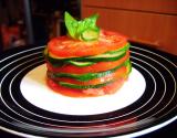 Millefeuille de courgettes et tomates