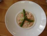 Blanquette de saumon aux asperges fraîches