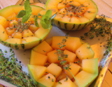 Poêlée de melon au romarin