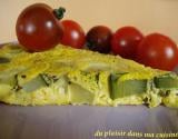 Omelette aux courgettes et basilic