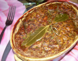 Gâteau aux foies de volaille et escalope de dinde