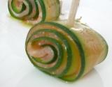 Roulé de courgette au saumon fumé