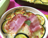 Gratin léger de courgette au jambon