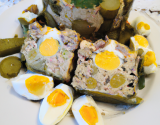 Terrine de Beaufort aux artichauts,œufs pochés à la moutarde