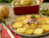 Tartiflette aux pommes de terre marinées au vin de Savoie