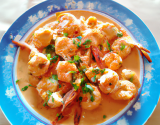 Curry de langoustines au gingembre frais