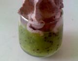 Verrine kiwi-choco