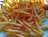 Frites marinées