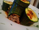 Courgette farcie au bœuf épicé