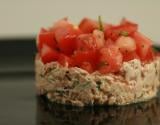 Tartare de tomates aux rillettes de thon