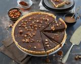 Tarte au chocolat noir et caramel au beurre salé