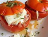 Tomate farcie au chèvre maison