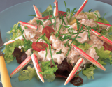 Salade de crabe fraîche et légère