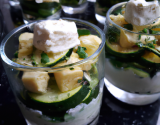 Verrine courgette feta