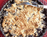 Crumble de boudin antillais à la noix de Coco et pommes