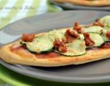 Pizzetta "veggie" courgette et pesto rouge