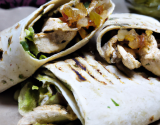 Wraps au poulet et pesto maison