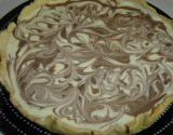 Tarte marbrée aux deux chocolats