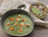 Velouté de fanes de carottes au camembert Gillot