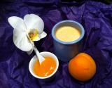 Panna Cotta à l'ancienne, coulis d'abricot à l'Ylang Ylang