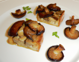 Croustade de cèpes au foie gras poêlé