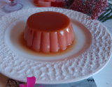 Flan aux carambars roses