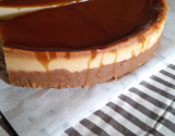 Cheesecake croustillant au caramel et chocolat