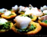 Tartellettes de lotte au pesto